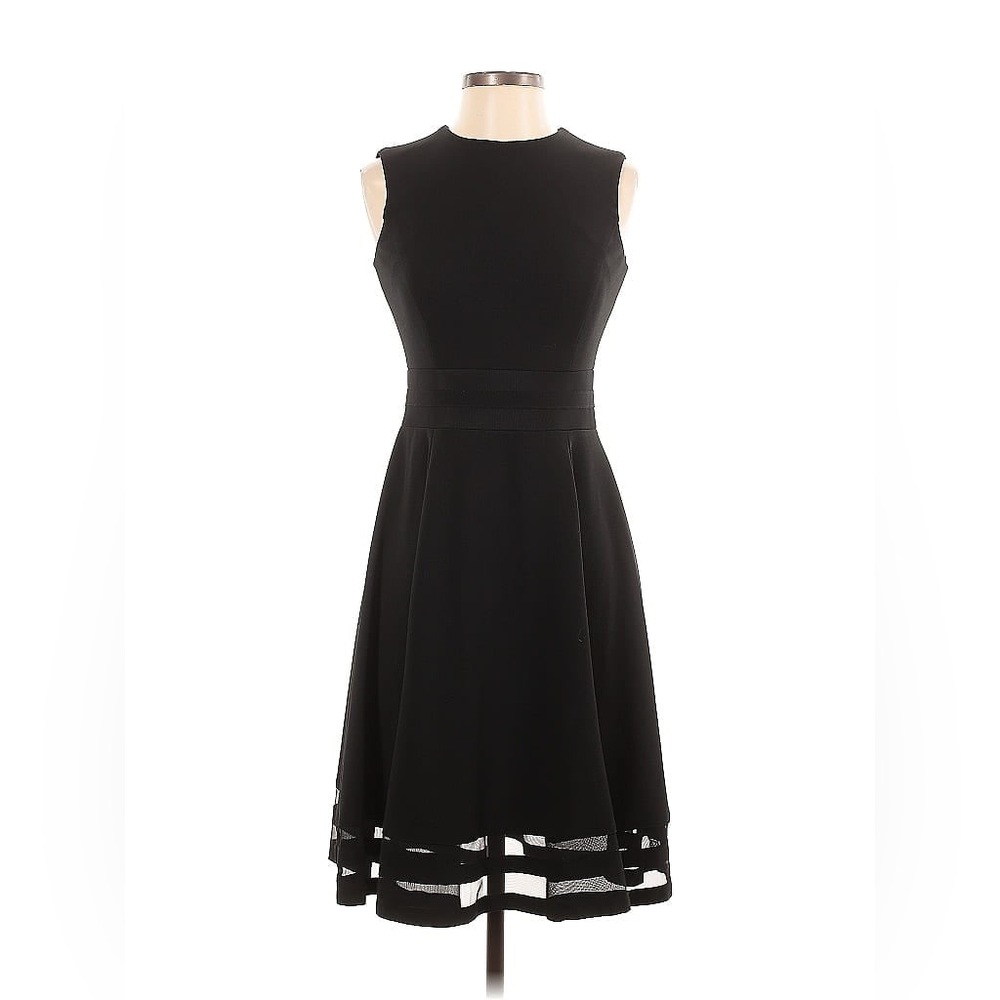 Calvin Klein Women's Sleeveless Round Neck Fit and Flare Dress